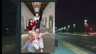 다양한 곳에서 여자들이 나타나서 쫓아오자 꼬마 소녀는 춤을 추고 귀여운 아이는 울면서 도망가고 있다