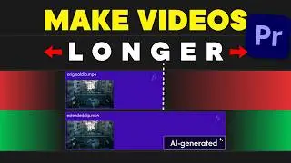 Use AI to Extend Video Clips in Premiere Pro 2025 (Generative Extend Tool)