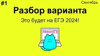 #1 Разбор варианта ЕГЭ по информатике НОРМАЛЬНОГО уровня сложности | Сентябрьский вариант