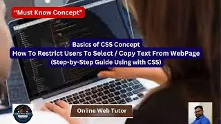 How To Disable Text Selection on WebPage Using CSS | Restrict Users To Copy Texts From WebPage (CSS)