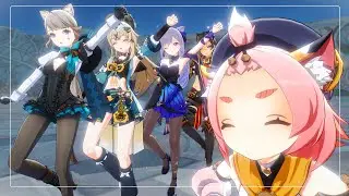 【原神:Genshin Impact MMD／4K／60FPS】Chipi Chipi Chapa Chapa『Diona & Lynette & Kirara & Keqing & Dehya』