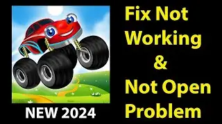 How To Fix Monster Truck Game For Kids App Not Working | Monster Truck Game For Kids Not Open