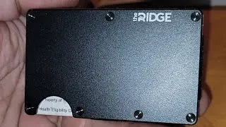 The Ridge Wallet Unboxing - It aint cheap but it sure is Nice