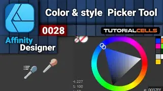 0028. Color Picker Tool & style picker tool in Affinity designer