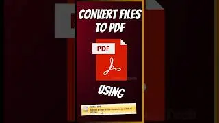 Convert files to PDF! - Plugin for Save as PDF #shorts