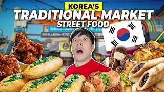 I Tried Korean Street Food in a Traditional Market in Sokcho, Korea