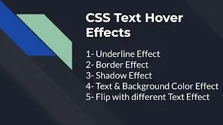 CSS Text Animation | Text hover effects in css | CSS Tutorial