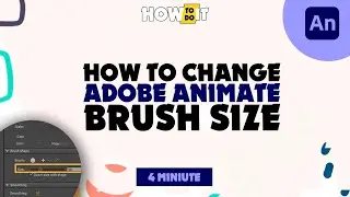 Adobe animate how to change brush size 2024 | Skill Wave