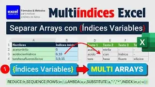 Técnicas para Dividir matrices con multi-índices en Excel - Técnica (1 de 2)