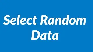 Select Random Data Automatically | 2021