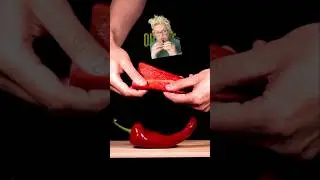 Inside Of A Pepper Slow Motion #greenscreen #shortsvideo #pepper #vegetables #slowmotion