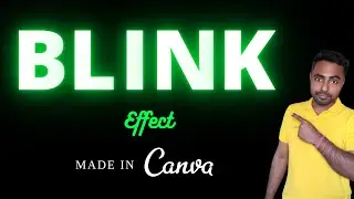 How to create Blinking Light Effect Video in Canva | Canva video editing Tutorial