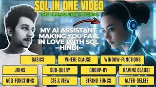 🔍 SQL in ONE Video | The Ultimate SQL Tutorial in Hindi 🔍 SQL for Data Analysis 🔍 SQL Full Course