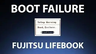 Lifebook does not boot from bootable usb or cd dvd Boot Failure