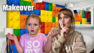 Surprising My DAUGHTER with a LEGO ROOM Makeover!