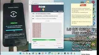 LG Q61 Q630N FRP New security Remove No tool support Downgrade from 11 to 9  2024