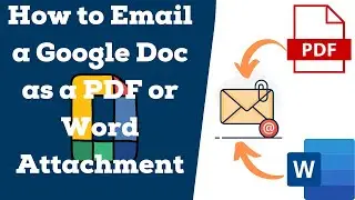 How to email a Google doc as a PDF or Word attachment