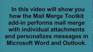 How to Mail Merge In Outlook 2010 With attachment in Outlook