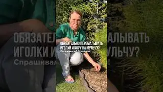 Обязательно ли перемалывать иголки и кору на мульчу?