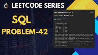 585. Investments in 2016 | SQL | LeetCode Top 50 Series 