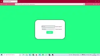 Login form validation using HTML, CSS and JavaScript