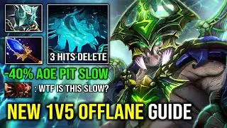 NEW 1v5 Offlane Underlord Guide | WTF 3 Hits Delete Max Atrophy Aura -40% AoE Slow Dota 2