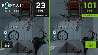 Portal with RTX | 4K NVIDIA DLSS 3 Comparison Video