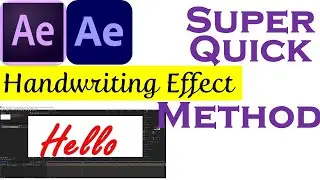 Handwriting Effect Animation in After Effects 2020