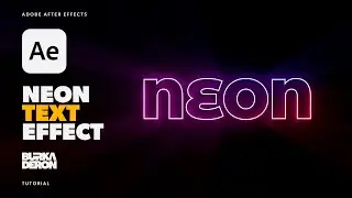 Neon Text Effect Tutorial in Adobe After Effects No Plugins