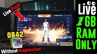 😍Live Proof!! 1GB Ram Free Fire OB42 Emulator is Here | NO VT | Fix OpenGL | Dual Core PC
