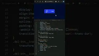 Day 032 - 🤯 Micro Css delete button animation v4 #coding #developer #frontend #webdeveloper #css