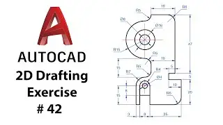 AutoCAD 2D Drafting Exercise # 42 - Basic to Advance in Hindi