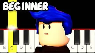 Who are you (from Roblox Doors Animation) - Fast and Slow (Easy) Piano Tutorial - Beginner
