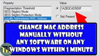 How to change Windows 10 MAC Addresses Without any software manually - WiFi and Ethernet