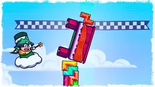 ЭТО НЕВОЗМОЖНО!!! КАК ОН ПОБЕДИЛ??? УГАРНЫЙ ТЕТРИС С ФИЗИКОЙ!!!