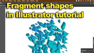 How To Fragment / Splinter Paths / Shapes In Illustrator