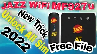 Jazz MF927u Unlock||How To Unlock Jazz Device||How To Unlock MF927u in 2022||Jazz Device Unlock