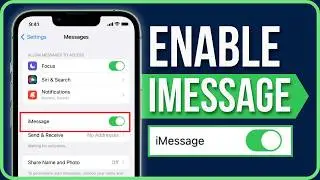 HOW TO ENABLE iMESSAGE 2024 | How to Activate iMessage on iPhone 11/12/13/14/15