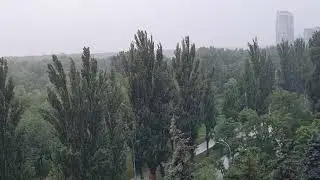 В Киеве бушует непогода: ливни, грозы и сильный ветер