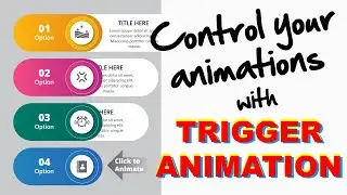 Control your PowerPoint Animations with Triggers | Tutorial 1030 | Free Template