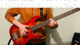 DROP D Slap Bass Solo with TABS tutorial (DADG TUNING)
