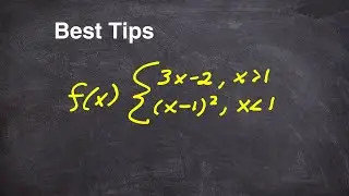 Two Tips You Can Follow For Piecewise Functions