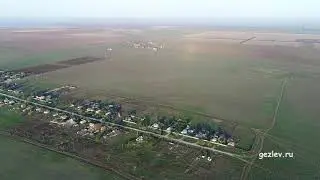 Крым, село Шишкино, далее Фурманово, Воробьёво, Сакский район, вид с квадрокоптера.