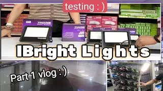 TESTING LIGHTS IBRIGHT VLOG that you must see : ) ( Part 1 )