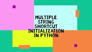 String Initialization Shortcut in Python 3.10