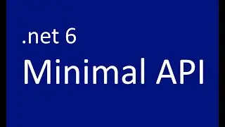 REST 16. net 6 Minimal api