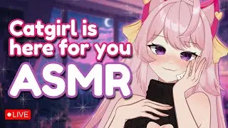 🔴 [ASMR] Catgirl is here for you and help you RELAX!❤️ ASMR Menu🐱(3Dio)