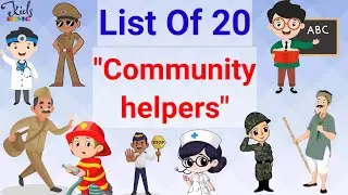 List Of 20 Community Helpers | Our Helpers Name | 20 Helpers Name #HelpersName10