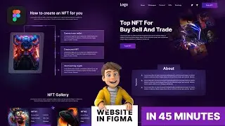 UI Design a NFT Website Landing Page - UI Design | Step-by-Step Tutorial