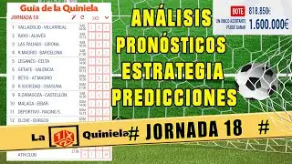 🔥 LA QUINIELA JORNADA 18 ✅ POR  LIGA PRONOSTICOS DEPORTIVOS PARA ESTA SEMANA